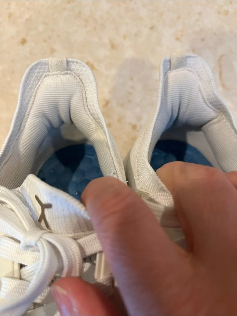 Flux Lightweight White Knit Men's Sneakers